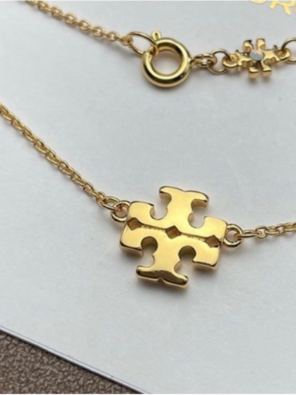 NEW! Tory Logo Kira Necklace in Gold